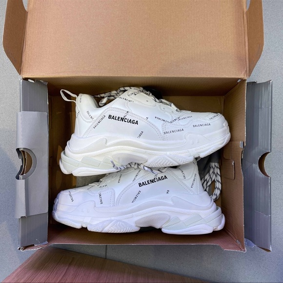 Balenciaga Triple S Sneaker ‘Allover Logo - White’ - Picture 8 of 8